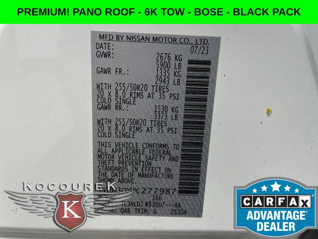 Used 2023 Nissan Pathfinder SL w/ SL Premium Package AWD/4WD image 27
