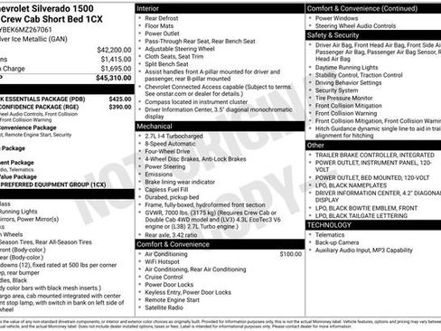 Certified 2021 Chevrolet Silverado 1500 Custom w/ LPO, Dark Essentials Package AWD/4WD image 4