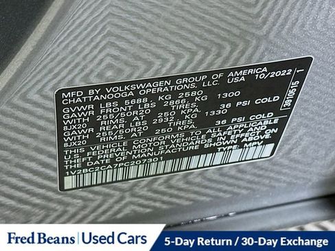 Used 2023 Volkswagen Atlas Cross Sport SEL AWD/4WD image 33