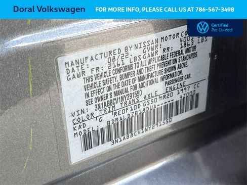 Used 2022 Nissan Sentra SV w/ Trunk Package image 29