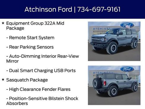 Used 2024 Ford Bronco Black Diamond w/ Sasquatch Package image 16