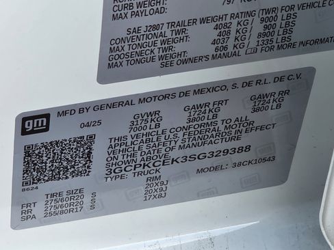 New 2025 Chevrolet Silverado 1500 Custom Trail Boss w/ Turbomax Blackout Package image 34