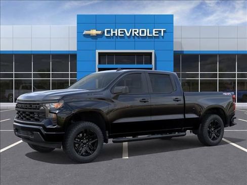New 2026 Chevrolet Silverado 1500 Custom w/ Turbomax Blackout Package AWD/4WD image 2