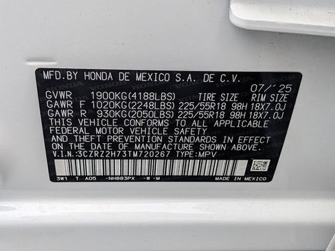 Used 2026 Honda HR-V EX-L image 12