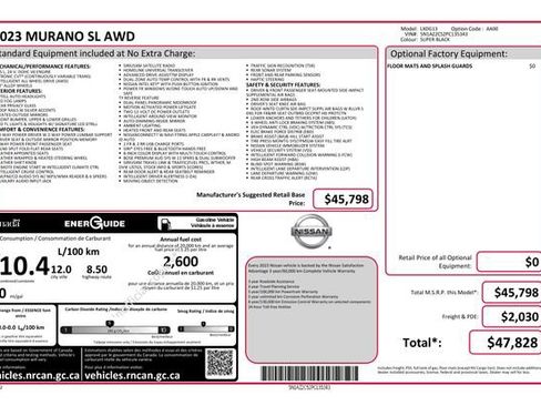 Used 2023 Nissan Murano SL image 7