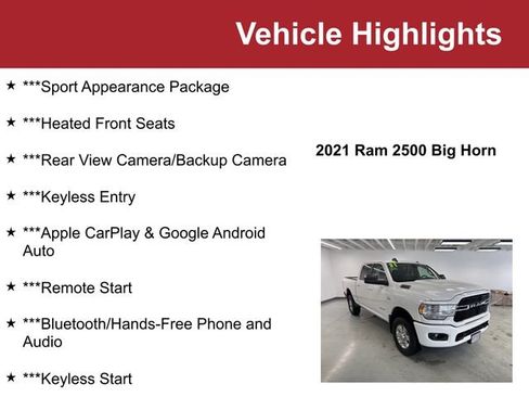 Used 2021 RAM 2500 Big Horn w/ Level 1 Equipment Group image 2
