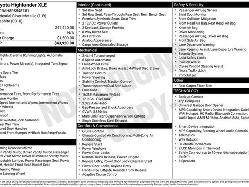 Used 2024 Toyota Highlander XLE FWD image 2