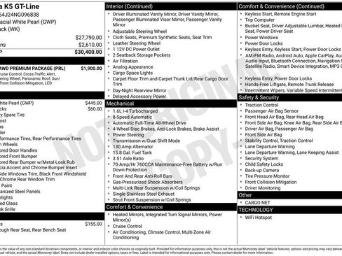 Used 2022 Kia K5 GT-Line w/ GT-Line Awd Premium Package image 56