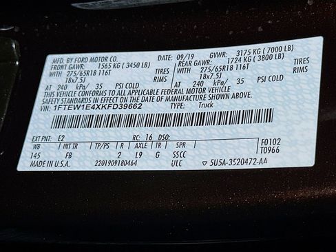 Certified 2019 Ford F150 XLT w/ Equipment Group 302A Luxury image 21