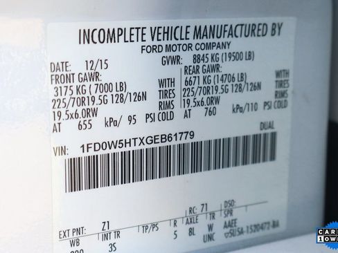 Used 2016 Ford F550 4x4 Crew Cab Super Duty image 46