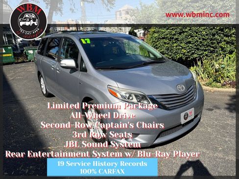 Used 2017 Toyota Sienna Limited Premium AWD/4WD image 1