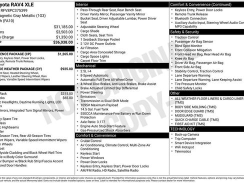 Used 2023 Toyota RAV4 XLE w/ Convenience Package AWD/4WD image 2