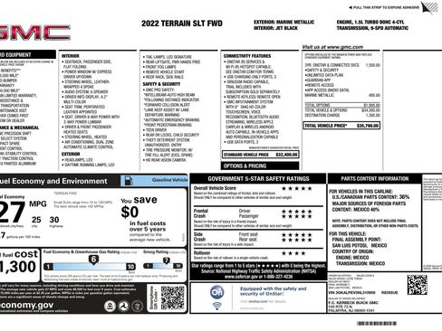 Certified 2022 GMC Terrain SLT image 2