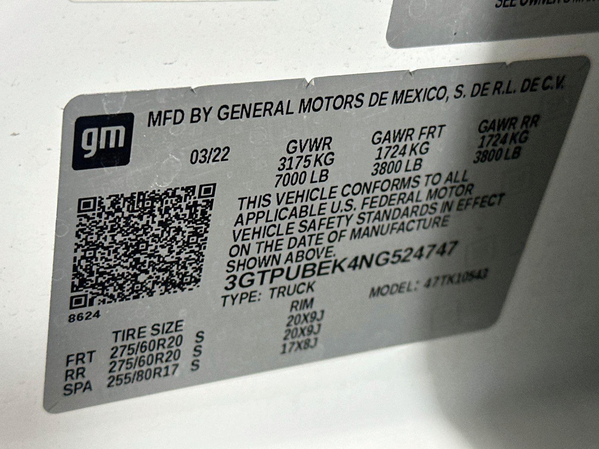 Used 2022 GMC Sierra 1500 SLE AWD/4WD image 12