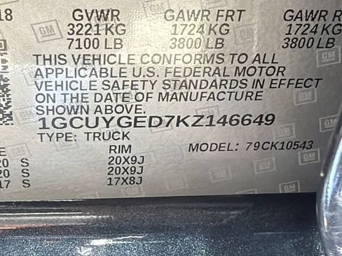 Used 2019 Chevrolet Silverado 1500 LTZ w/ LTZ Plus Package AWD/4WD image 32