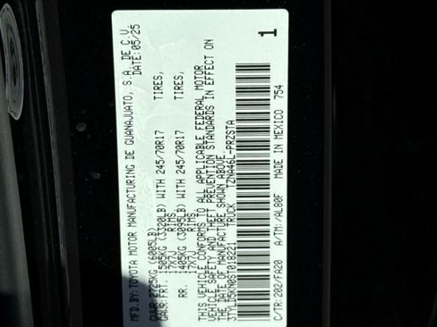 New 2025 Toyota Tacoma SR w/ SR Upgrade Package AWD/4WD image 34