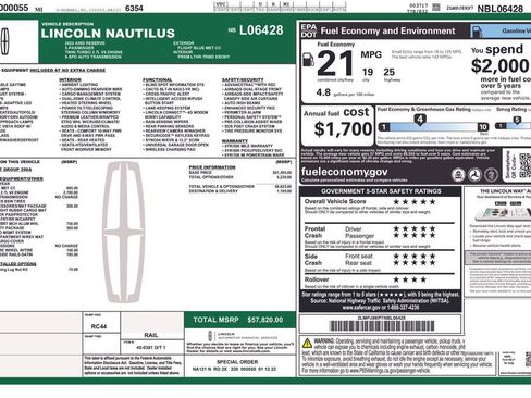 Used 2022 Lincoln Nautilus Reserve image 2