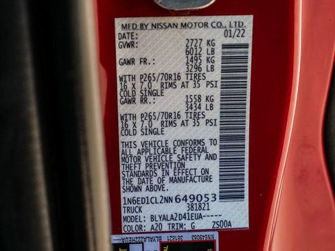 Used 2022 Nissan Frontier S RWD image 22