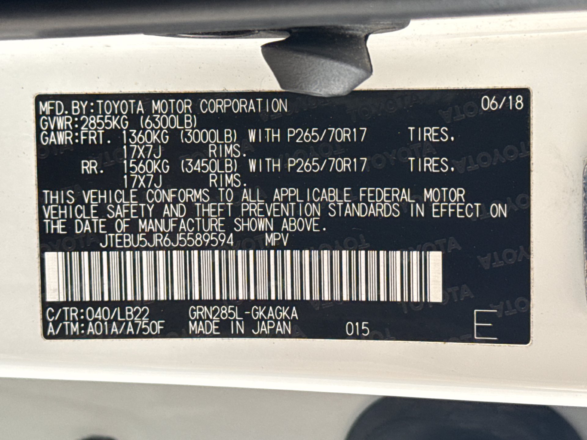 Used 2018 Toyota 4Runner SR5 Premium AWD/4WD image 18