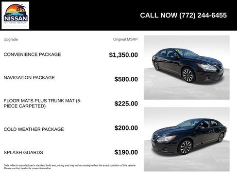 Used 2017 Nissan Altima 2.5 SV w/ Convenience Package FWD image 6