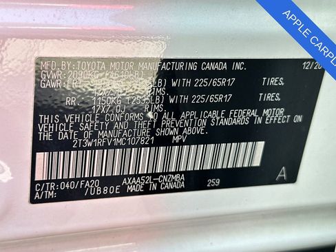 Used 2021 Toyota RAV4 XLE w/ Carpet Mat Package (TMS) image 35