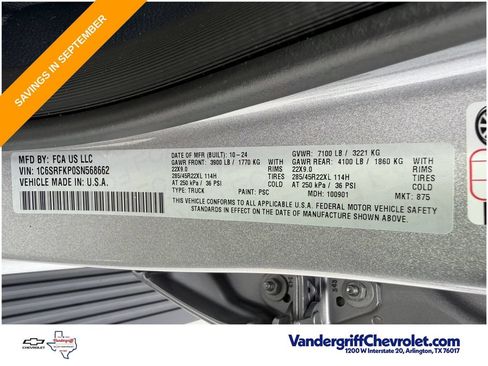 Used 2025 RAM 1500 Tungsten w/ Off Road Group AWD/4WD image 29