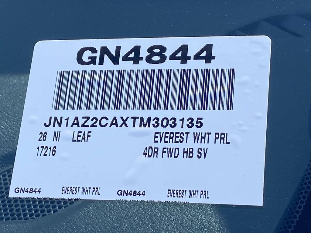 New 2026 Nissan Leaf SV+ w/ Floor Mat Package (SV+) FWD image 20