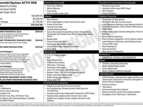New 2026 Chevrolet Equinox ACTIV w/ Convenience Package III image 16