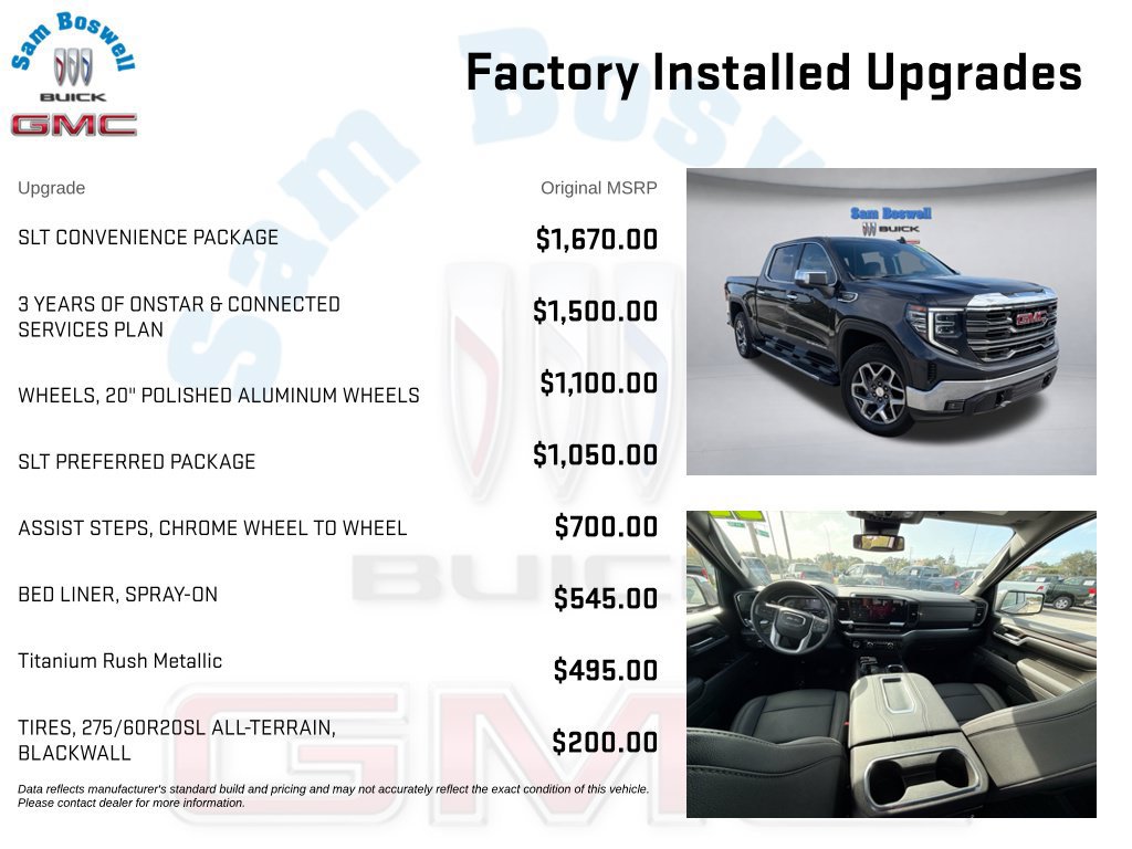 Used 2022 GMC Sierra 1500 SLT w/ SLT Convenience Package AWD/4WD image 4