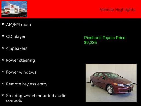 Used 2012 Honda Civic LX image 13