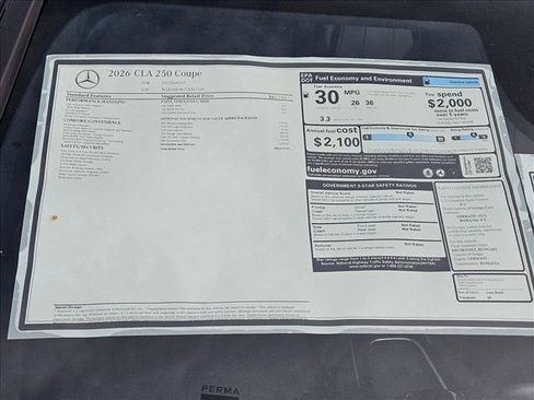New 2026 Mercedes-Benz CLA 250 image 17