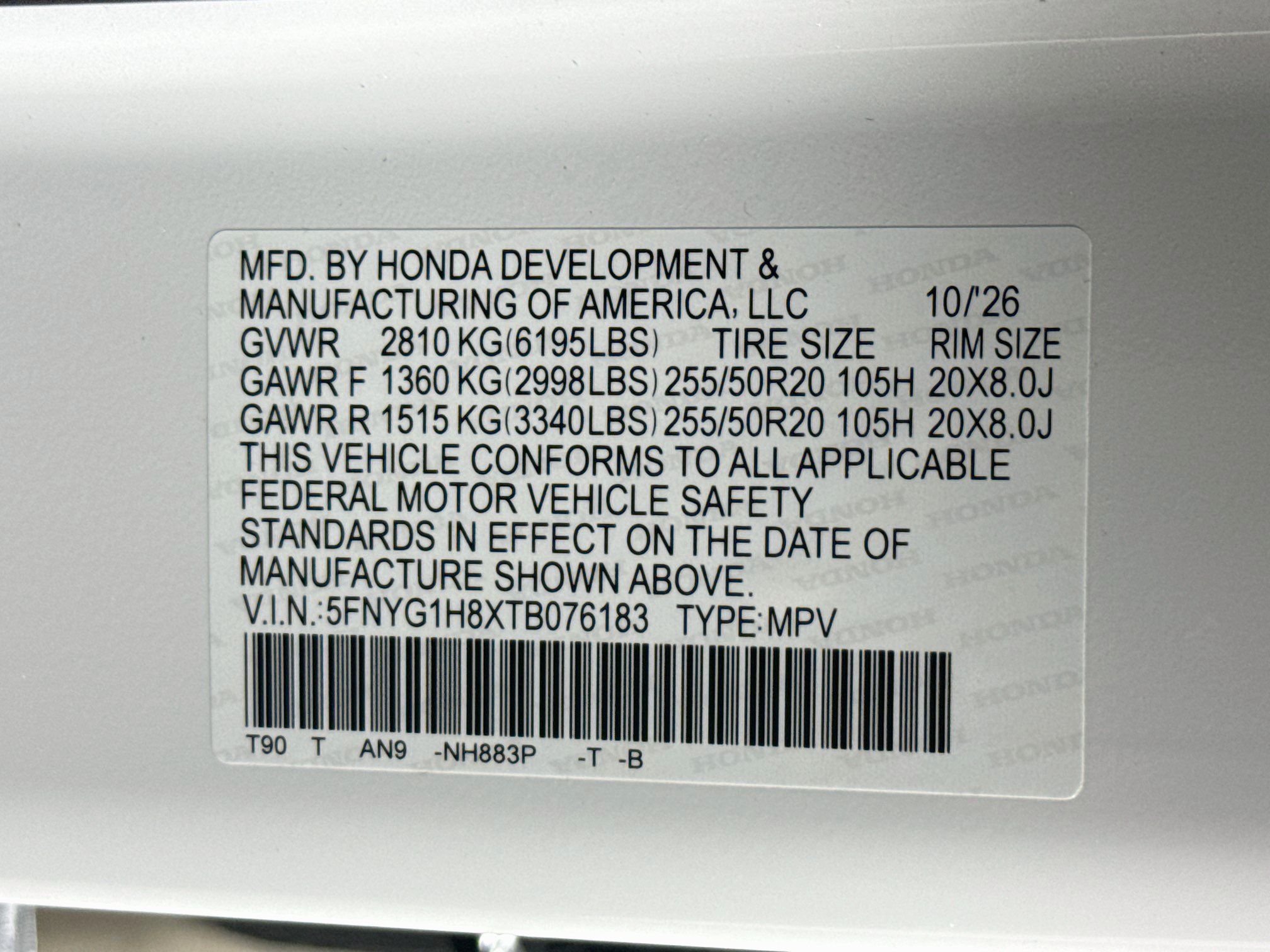 New 2026 Honda Pilot Elite image 41