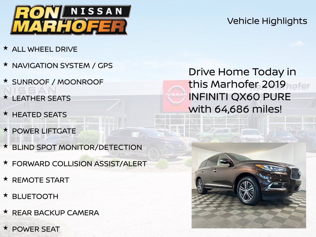 Used 2019 INFINITI QX60 Pure AWD/4WD image 13