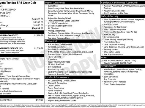 Used 2023 Toyota Tundra SR5 w/ SR5 Premium Package AWD/4WD image 6