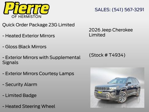 New 2026 Jeep Cherokee Limited AWD/4WD image 12