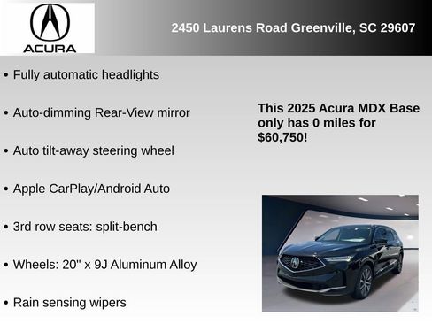 New 2025 Acura MDX w/ Technology Package image 10