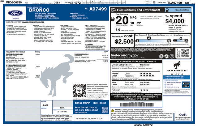 New 2026 Ford Bronco Big Bend AWD/4WD image 34