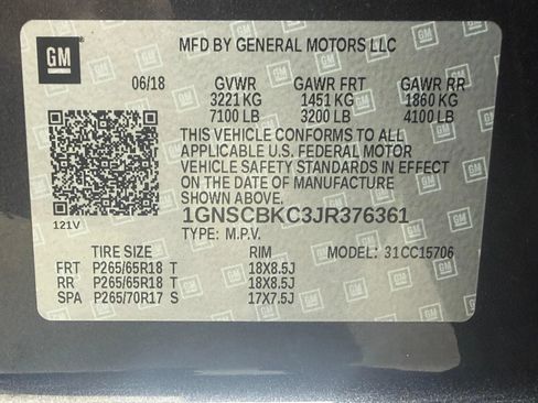 Used 2018 Chevrolet Tahoe LT RWD image 13