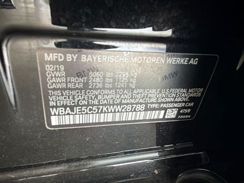 Used 2019 BMW 540i RWD image 10
