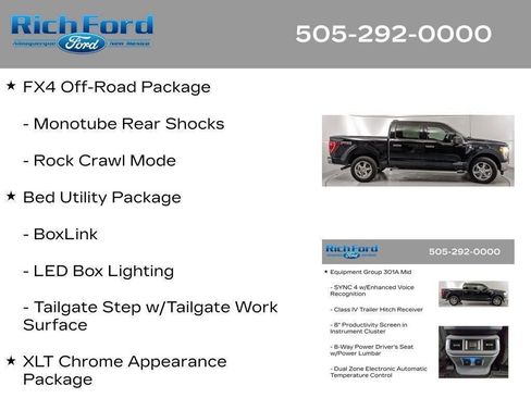 Certified 2023 Ford F150 XLT w/ Equipment Group 301A Mid AWD/4WD image 84