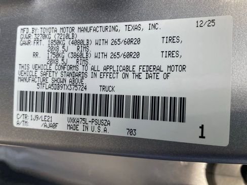 New 2026 Toyota Tundra SR5 image 19