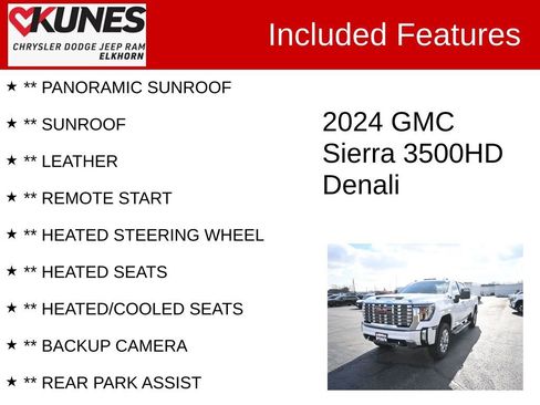 Used 2024 GMC Sierra 3500 Denali w/ Denali Reserve Package image 2