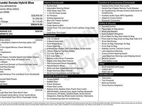Used 2023 Hyundai Sonata Blue w/ Cargo Package FWD image 31