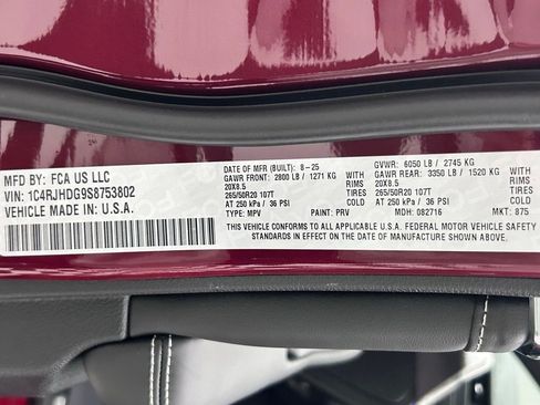 New 2025 Jeep Grand Cherokee Overland w/ Adv Protech Group III image 32