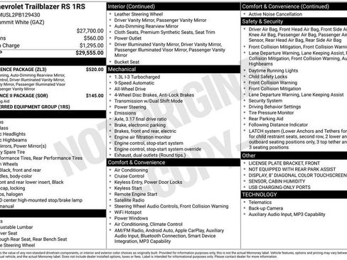 Used 2023 Chevrolet TrailBlazer RS w/ Convenience Package AWD/4WD image 11