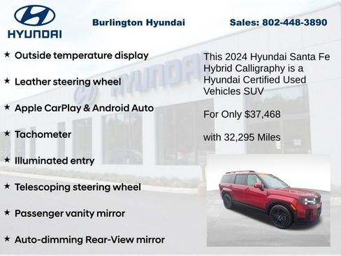 Used 2024 Hyundai Santa Fe Calligraphy AWD/4WD image 24