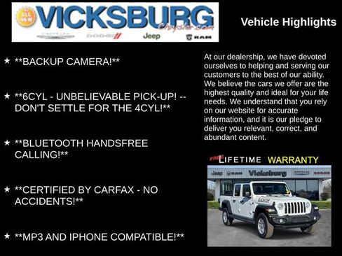 Used 2020 Jeep Gladiator Sport w/ Quick Order Package 24S image 7