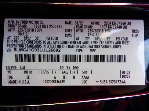 Used 2020 Lincoln Corsair Standard 4dr SUV image 23