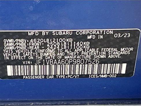 Used 2023 Subaru WRX Base image 29