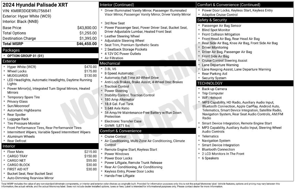 Certified 2024 Hyundai Palisade XRT AWD/4WD image 29